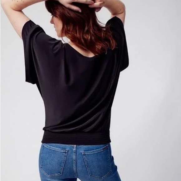 White House Black Market Matte Jersey Kimono Tee - Picture 4 of 8